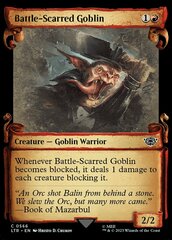 Battle-Scarred Goblin (0566) (Showcase Scrolls) - Silver Foil