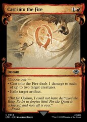 Cast into the Fire - Foil - Showcase Scrolls