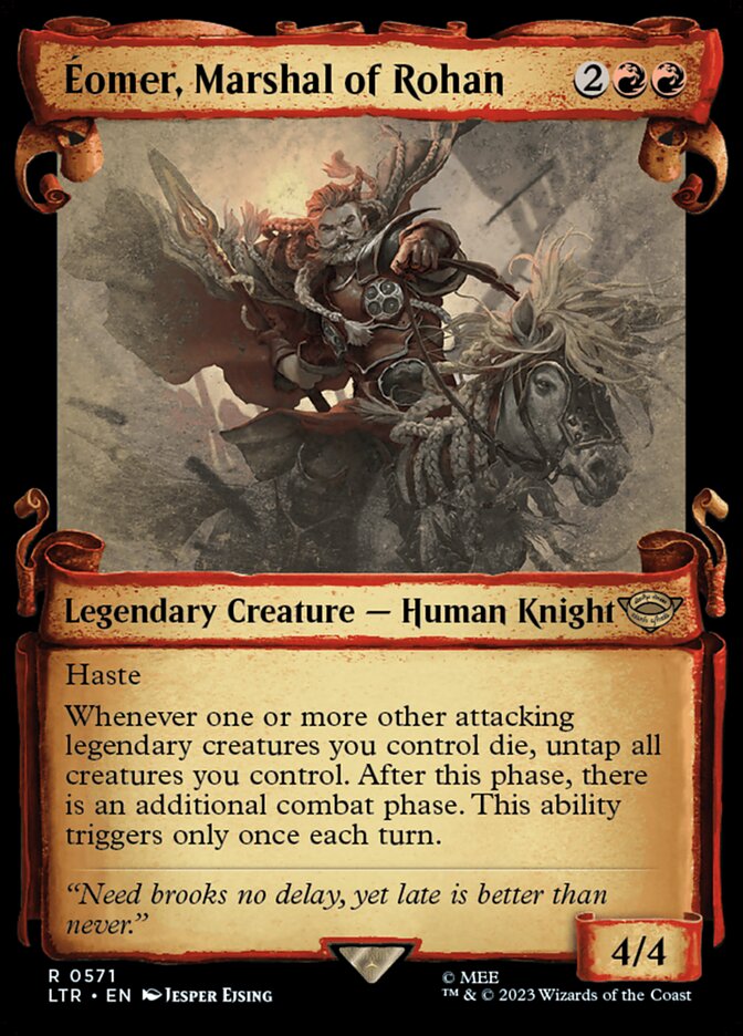 Eomer, Marshal of Rohan - Foil - Showcase Scrolls