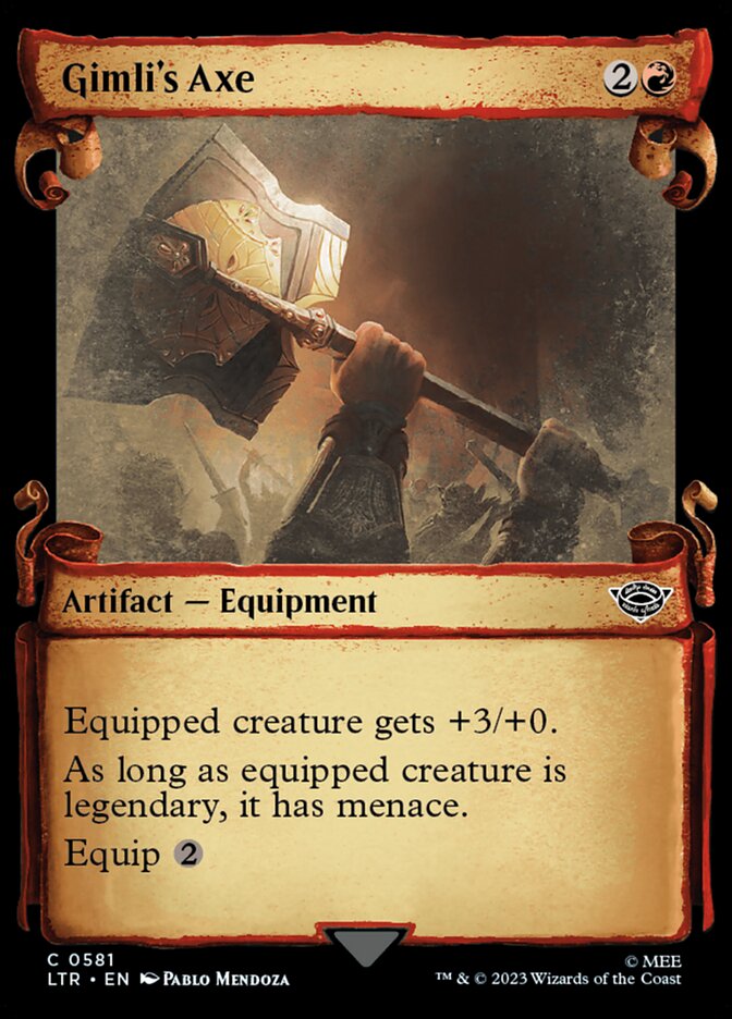Gimlis Axe - Foil - Showcase Scrolls