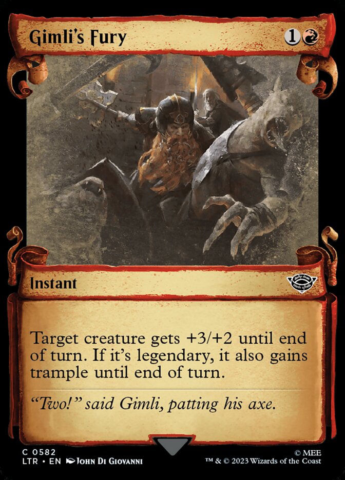 Gimlis Fury - Foil - Showcase Scrolls