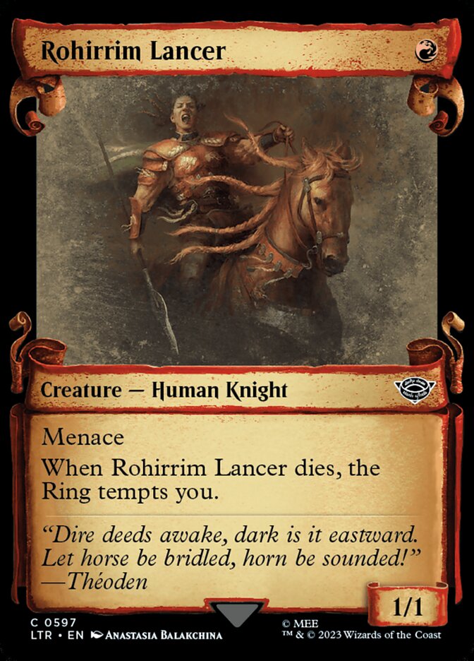 Rohirrim Lancer - Foil - Showcase Scrolls