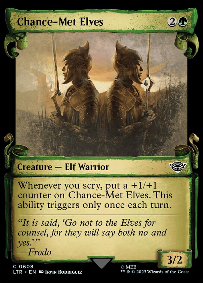 Chance-Met Elves - Foil - Showcase Scrolls