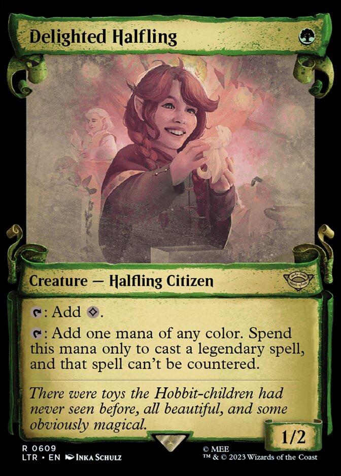 Delighted Halfling - Foil - Showcase Scrolls