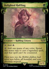 Delighted Halfling (0609) (Showcase Scrolls) - Silver Foil