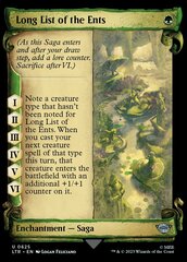 Long List of the Ents (0625) (Showcase Scrolls) - Silver Foil