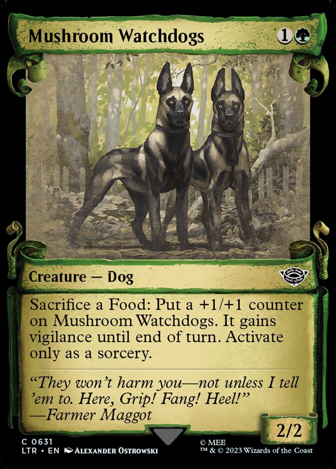 Mushroom Watchdogs - Foil - Showcase Scrolls