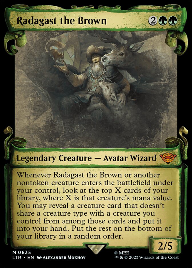 Radagast the Brown - Foil - Showcase Scrolls