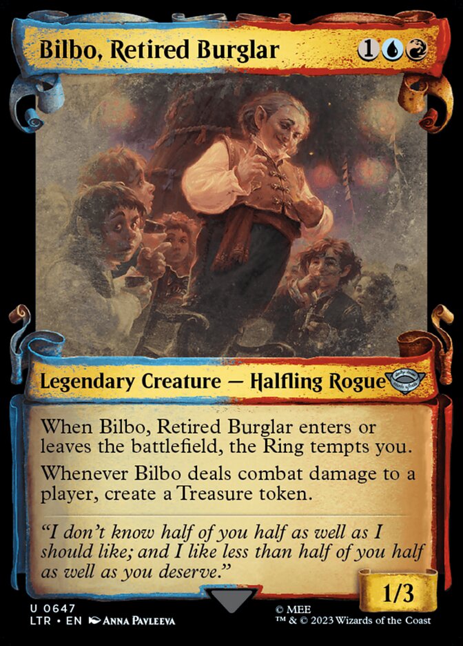 Bilbo, Retired Burglar - Foil - Showcase Scrolls