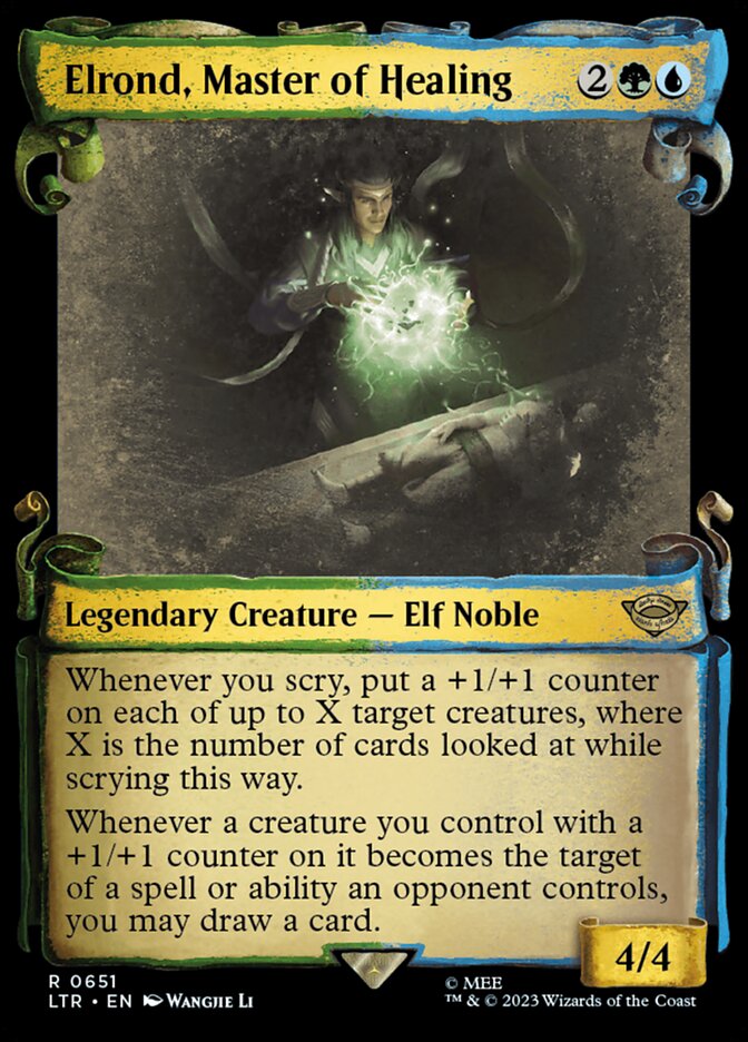 Elrond, Master of Healing - Foil - Showcase Scrolls