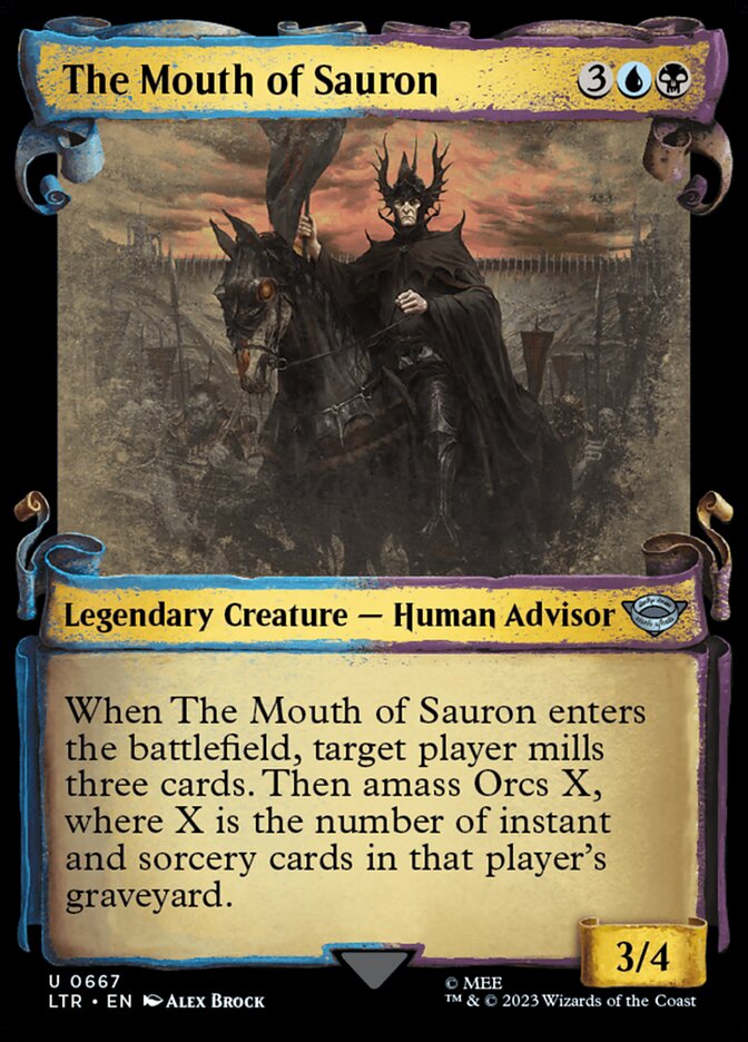 The Mouth of Sauron - Foil - Showcase Scrolls