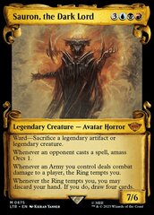 Sauron, the Dark Lord (0675) (Showcase Scrolls) - Silver Foil