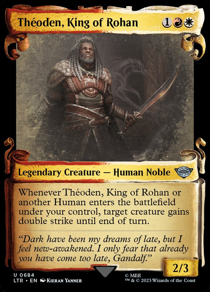 Theoden, King of Rohan - Showcase (Scrolls) (684) - Foil