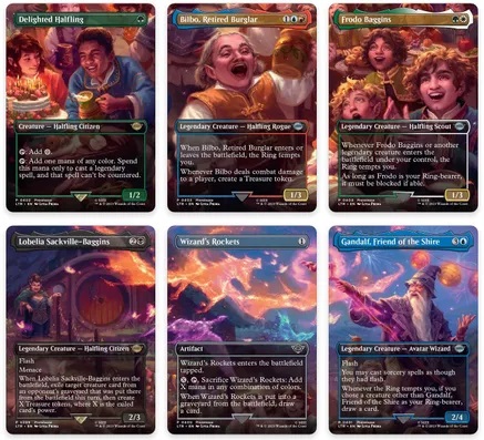Bilbos Birthday Party Scene (Set of 6)