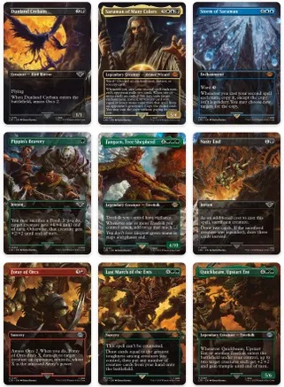 Isengard Destroyed Scene (Set of 9) - Foil