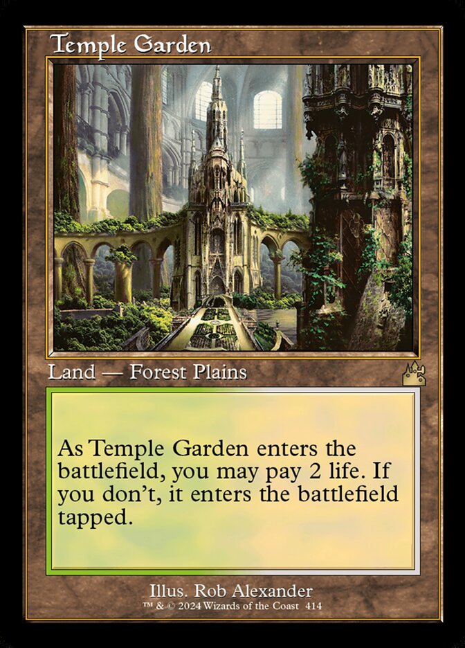 Temple Garden - Retro Frame