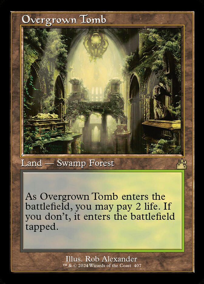 Overgrown Tomb - Foil - Retro Frame