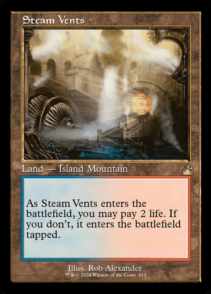 Steam Vents - Foil - Retro Frame