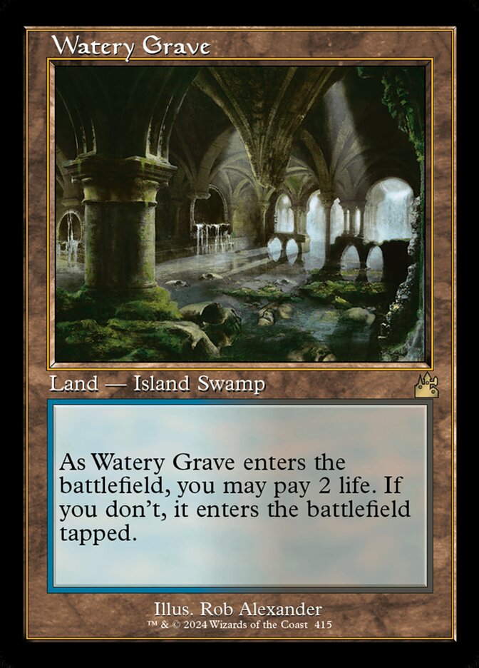 Watery Grave - Foil - Retro Frame