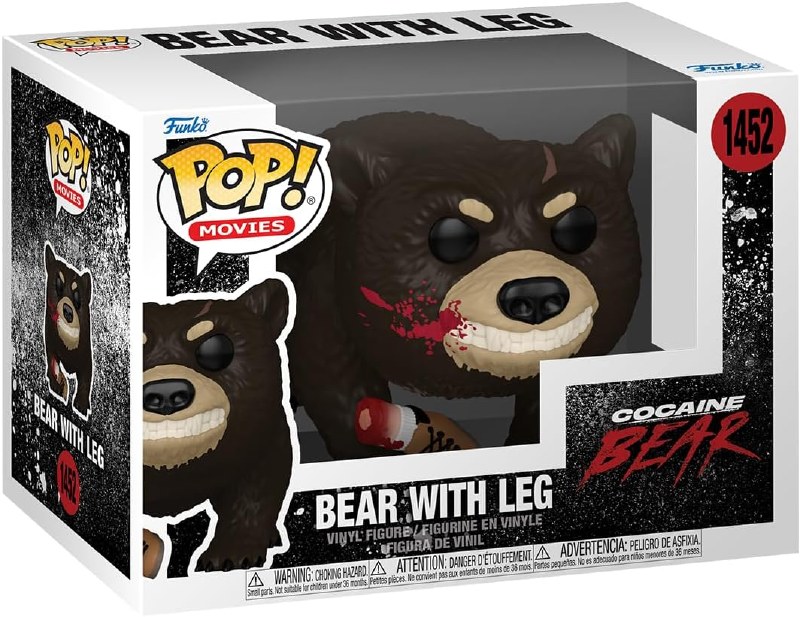 Pop Cocaine Bear W/ Leg (Bd)