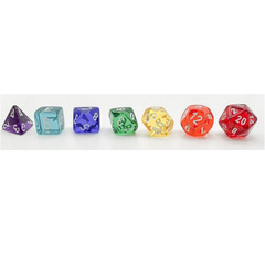 Translucent Prism: GM and Beginner Player Polyhedral 7ct. Die Set