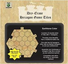 Dry Erase Dungeon Tiles - Hexagon Game Tiles (R4I 45004)