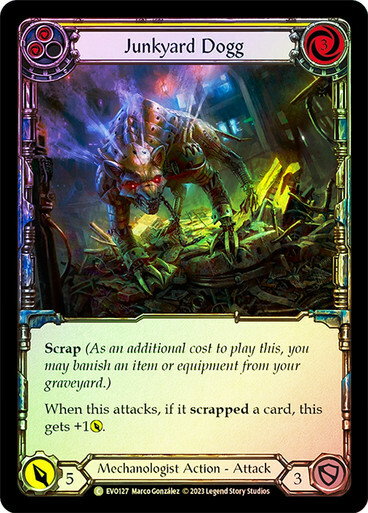 Junkyard Dogg (Yellow) - Rainbow Foil