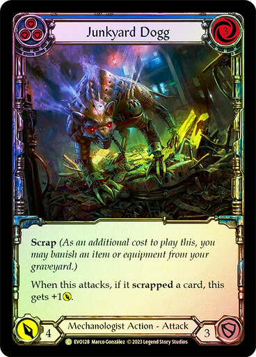 Junkyard Dogg (Blue) - Rainbow Foil