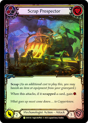 Scrap Prospector (Yellow) - Rainbow Foil