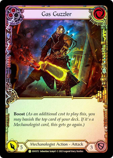 Gas Guzzler (Yellow) - Rainbow Foil