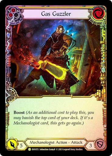 Gas Guzzler (Yellow) - Rainbow Foil