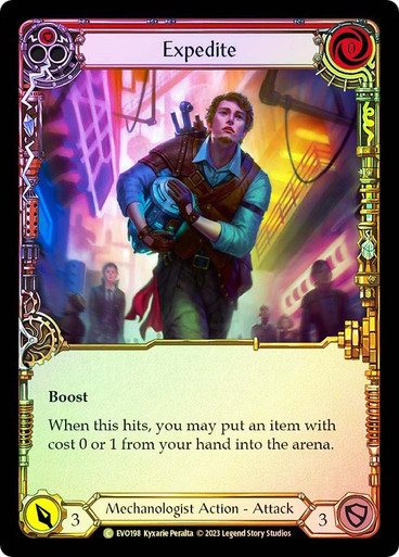 Expedite (Red) - Rainbow Foil