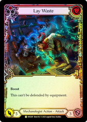 Lay Waste (Red) - Rainbow Foil