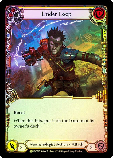 Under Loop (Yellow) - Rainbow Foil