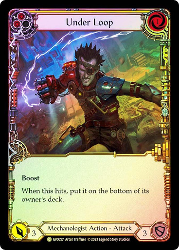 Under Loop (Yellow) - Rainbow Foil