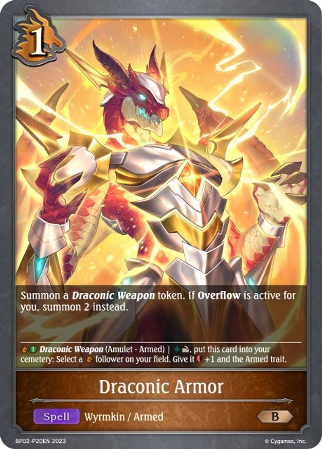 Draconic Armor - BP02-P20EN - P - Foil