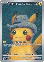 Pikachu with Grey Felt Hat Van Gogh - SVP085 - SVP Black Star Promo