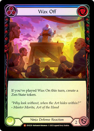 Wax Off - Rainbow Foil