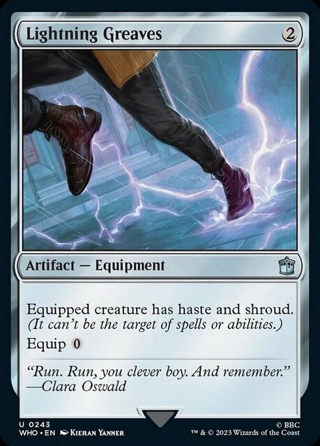 Lightning Greaves - Foil