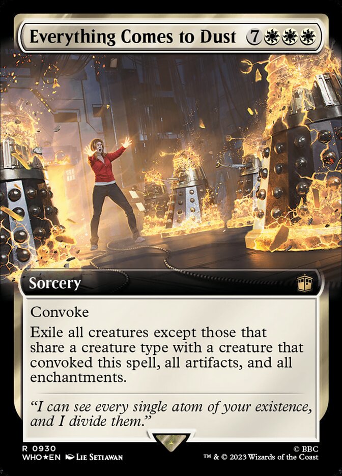Everything Comes to Dust - Surge Foil - Extended Art