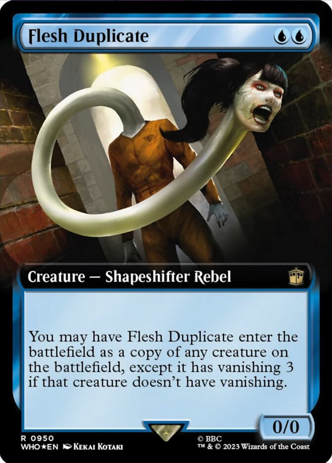 Flesh Duplicate - Surge Foil - Extended Art Flesh Duplicate - Surge Foil - Extended Art