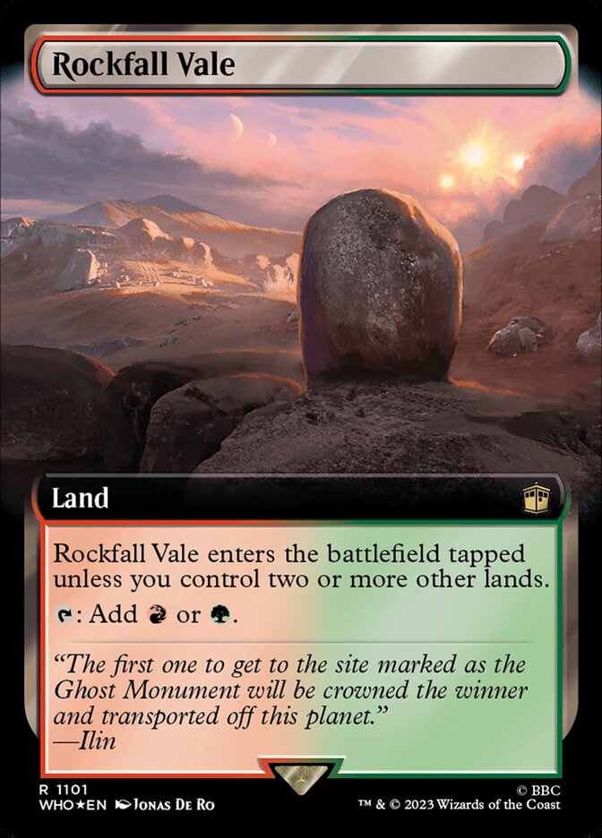 Rockfall Vale - Surge Foil - Extended Art Rockfall Vale - Surge Foil - Extended Art