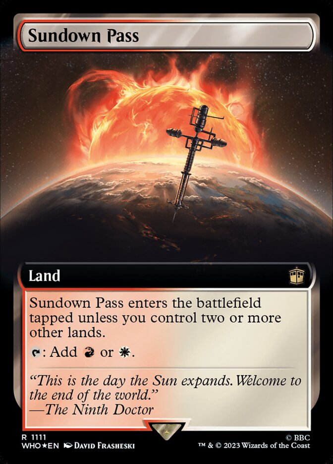 Sundown Pass - Surge Foil - Extended Art