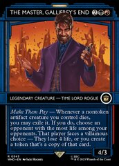 The Master, Gallifrey's End - Foil - Showcase