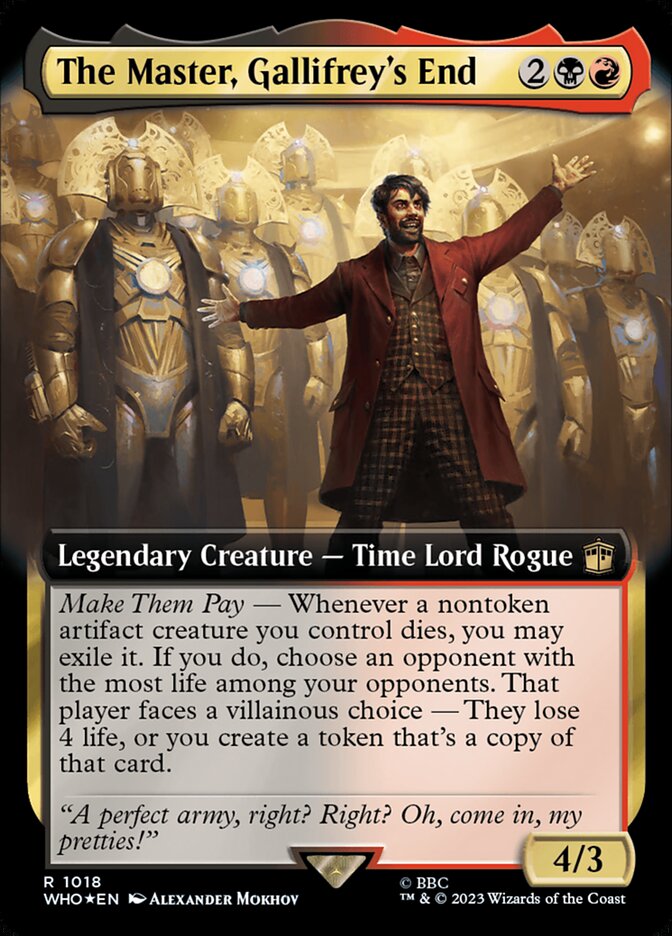 The Master, Gallifreys End - Surge Foil - Extended Art