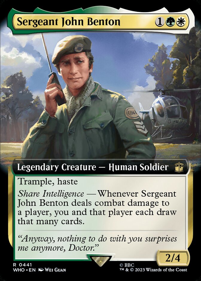 Sergeant John Benton - Extended Art