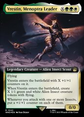 Vrestin, Menoptra Leader - Surge Foil - Extended Art