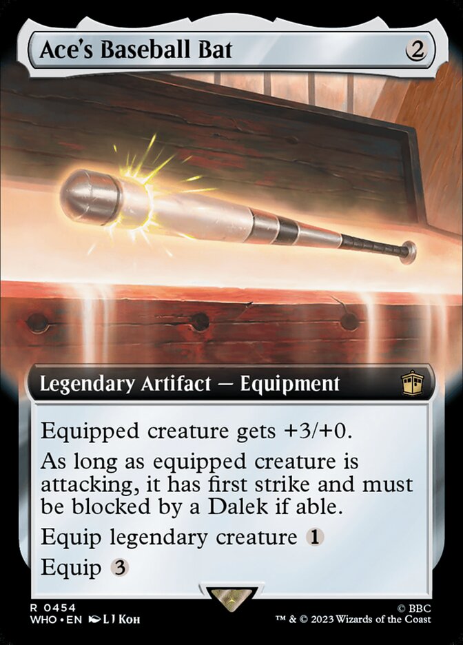 Aces Baseball Bat - Foil - Extended Art