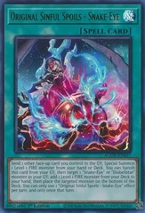 Original Sinful Spoils - Snake-Eye - AGOV-EN057 - Ultra Rare - 1st Edition