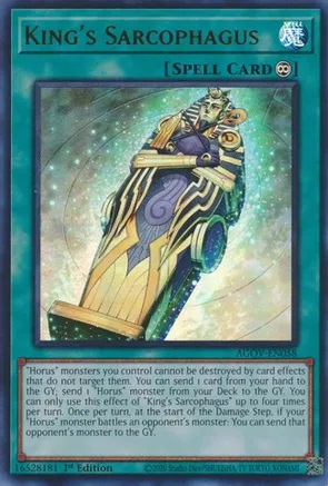 Kings Sarcophagus - AGOV-EN058 - Ultra Rare - 1st Edition
